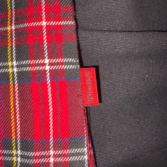 Tripp NYC Sz S Red Plaid Pleated Mini Skirt Y2K Punk Grunge Tartan Schoolgirl - Picture 10 of 12